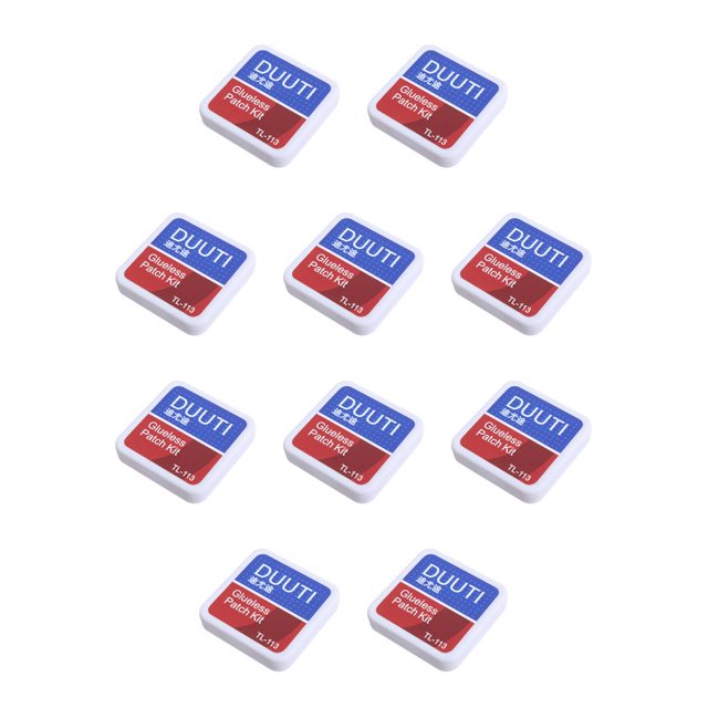 Sonducket Kit de reparación de neumáticos Fácil de operar Parche frío Tirefit Servicio prolongado Diseño único Parcheo de tubo interno para blanco 10piezas Sonducket CBP190733