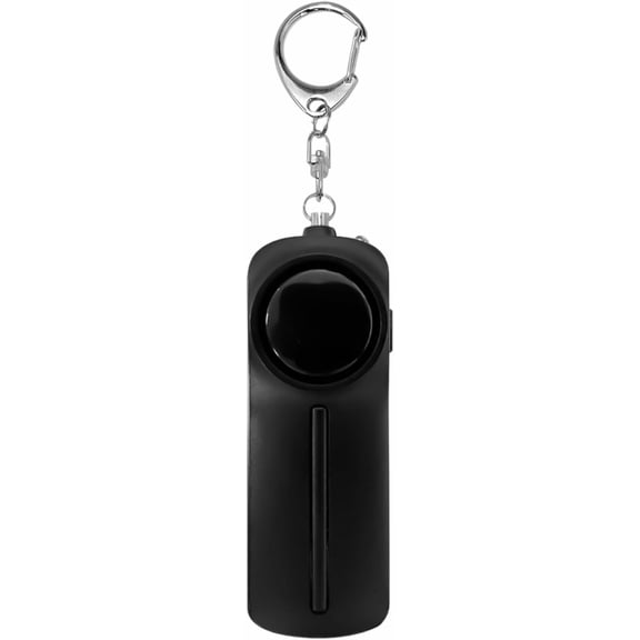Safesound Personal Alarm: Your 130dB Self-Defense Companion - Keychain Emergency LED Flashlight - Security and Protection for Women, Girls, Kids, and The Elderly (Black, 1)