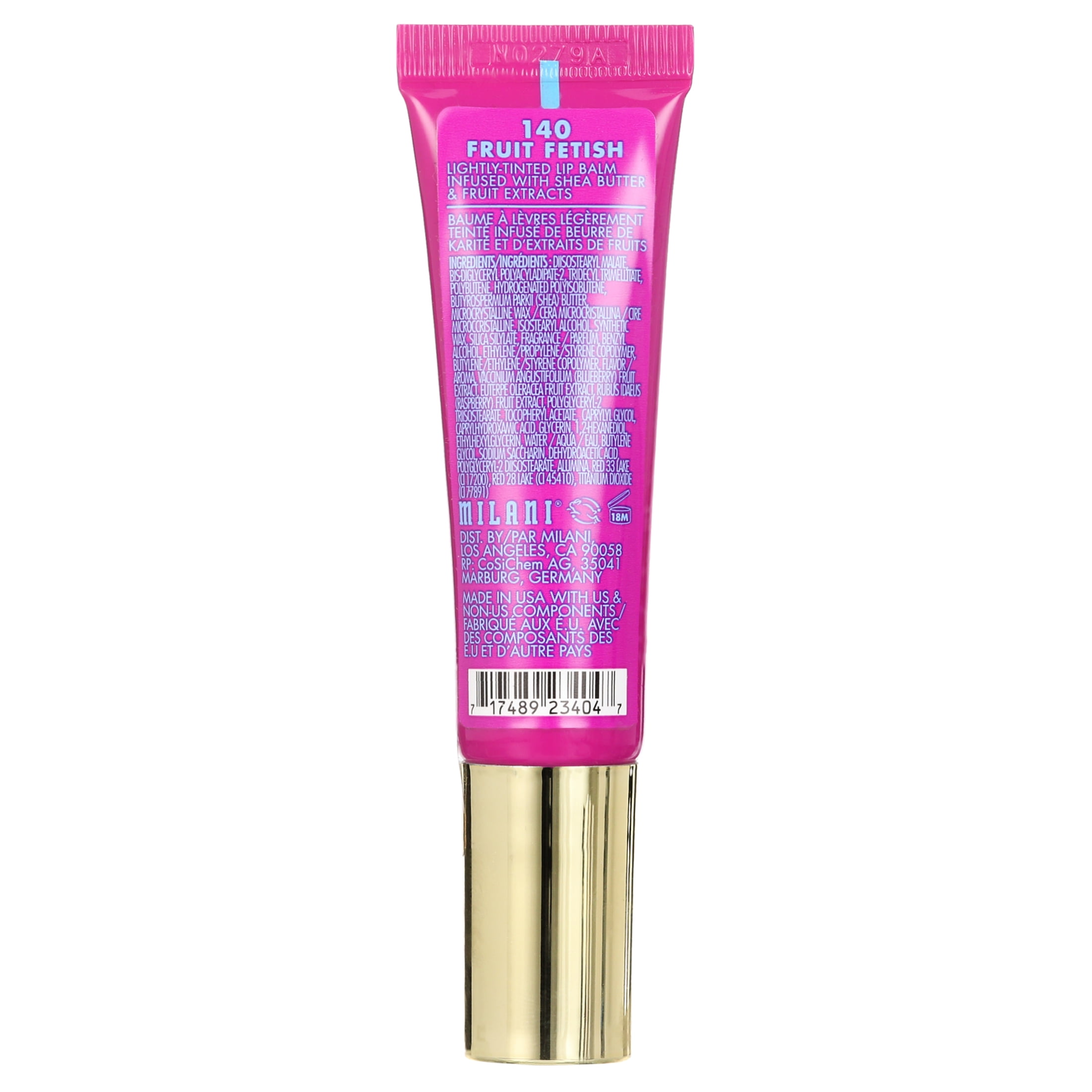 (2 pack) Milani Fruit Fetish Lip Balm, Blueberry Acai