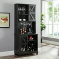 thumbnail image 5 of Home Source Elegant Charcoal Bar Unit, and Microwave Cabinet, 5 of 5