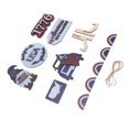 thumbnail image 3 of Independence Day Wooden Decoration, Good In Shape Tray Wooden Ornament  For Gift Making Type 5, 3 of 8