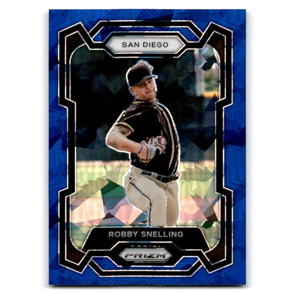 2024 Panini Prizm Prizms Blue Ice #80 Robby Snelling NM-MT Padres Baseball Card San Diego Padres MLB Baseball Trading Card