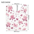 thumbnail image 5 of 2 Piece Soft Bathroom Rug Set Pink Roses and Bows Bath Mat and U-Shaped Toilet Contour Rug (16"x24"+20"x24"), 5 of 7