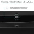 thumbnail image 4 of Swiss Madison Claire 24" Ceramic Console Sink in Matte Black Basin, 4 of 9