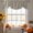 Oatmeal, Flax, Cream, Light Gray, variant on Sage Green Texture Tie Up Valance Curtains for Windows, Kitchen Curtains Window Treatments, Country Farmhouse Burlap Stripes Short Window Shades Valances for Bedroom Bathroom Cafe 42"x12"