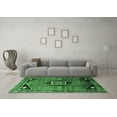thumbnail image 3 of Ahgly Company Indoor Round Persian Emerald Green Traditional Area Rugs, 4' Round, 3 of 4