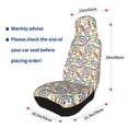 thumbnail image 4 of Sikiie Paisley Floral 5 Car Seat Protector 2 Pack Car Seat Cushion Mat, Car Seat Covers for SUV, Truck, Van, 4 of 7
