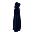 thumbnail image 5 of LEKWK Hooded Cloak Women Velvet Classic Princess Cloak Renaissance Hooded Cape Witch Wizard Robe Medieval Halloween Christmas Costume, 5 of 7