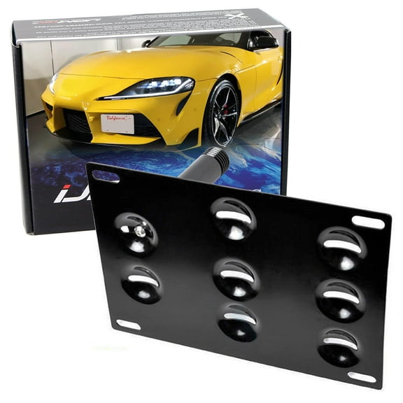For 2020-up Toyota Supra GR No Drill Front Bumper Tow Hook License Plate Mounting Bracket Adapter Kit