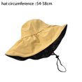 thumbnail image 2 of Sombrero para el sol de caza con cola de caballo para mujer, sombrero de pescador al aire libre UV con borde ancho, 2 of 5