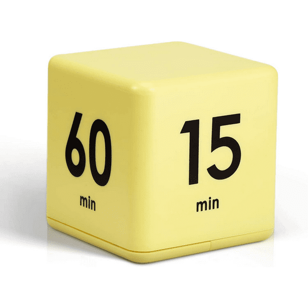 JUSTUP Cube Timers Cube Kitchen Timer Gravity Sensor Flip Timer Cube