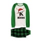 thumbnail image 4 of Moda Navidad Hombre Papá Estampado a Cuadros Blusa Pantalones Ropa Familiar Pijamas Hombre Poliéster Tops Pantalones, 4 of 4