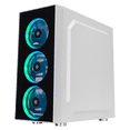 thumbnail image 3 of Xtreme PC Gaming Geforce GTX 1650 Intel Core I5 10400F 16GB SSD 120GB 2TB WIFI Dragonfly White blanco, 3 of 6