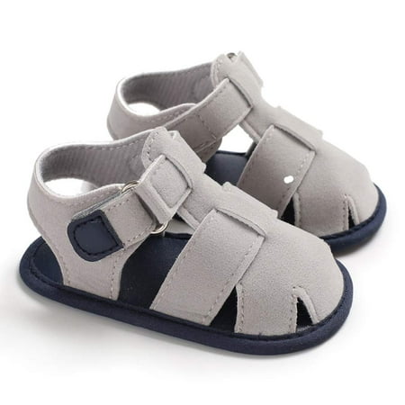 

Baby Boys Girls Newborn Soft Crib Sole Leather Shoes Prewalker Sandals First Walker Shoes