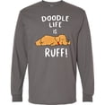 thumbnail image 3 of Inktastic Doodle Life is Ruff Golden Doodle Long Sleeve T-Shirt, 3 of 5