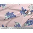 thumbnail image 2 of Soimoi Cotton Cambric Fabric Lavender Flower Decor Fabric Printed Yard 56 Inch Wide, 2 of 3