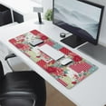 thumbnail image 2 of Long Mouse Pads for Desk,Pioneer Flower Floral Print Pattern Desk Mats on Top Of Desks, Desk Mouse Pad Extra Large with 3mm Non-Slip Base and Stitched Edge for Gaming,Office,Work,Home 31.5"x11.8", 2 of 6