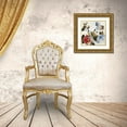 thumbnail image 3 of PI Studio 12x12 Gold Ornate Wood Framed with Double Matting Museum Art Print Titled - French Flower I, 3 of 4