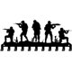 thumbnail image 1 of Llavero de pared con silueta de soldado, 11 ganchos, decorativo, organizador de llaves de metal., 1 of 9