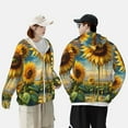 thumbnail image 5 of Haiem Artistic Oil Painting Sunflower UPF 50+ Fishing Shirts for Men Long Sleeve UV Sun Protection Hoodie Non-Mask Outdoor Hiking Shirts, 5 of 8