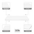 thumbnail image 2 of HON Basyx Commercial-Grade 48" Wide Table Top ONLY for Height Adjustable Desk Base, in White (BSXW2448WH), 2 of 8
