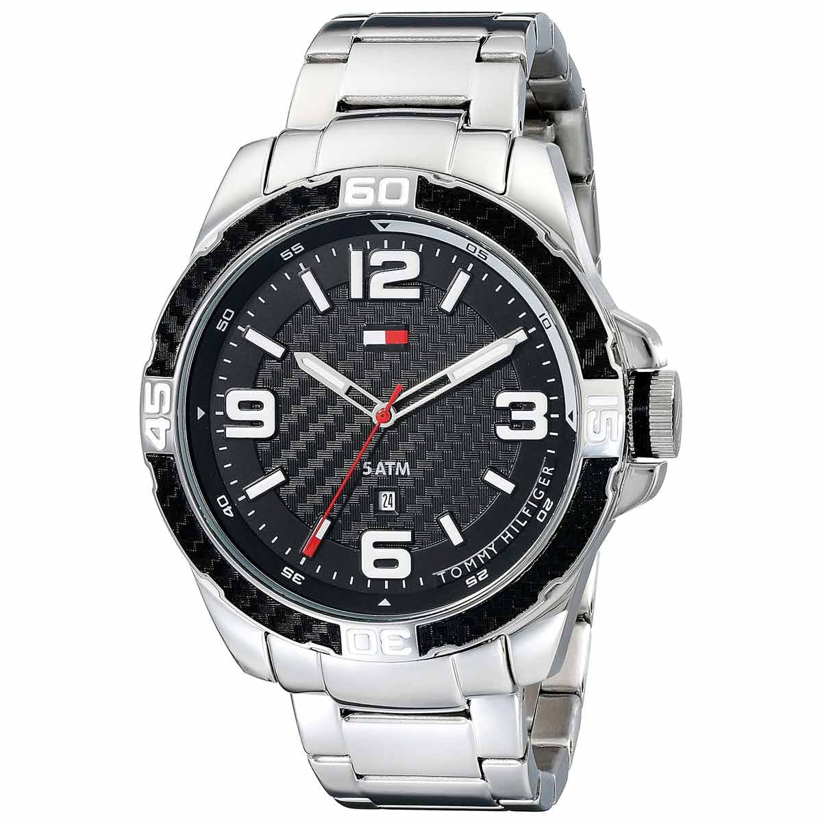 tommy hilfiger men's 1791141 cool sport analog display quartz silver watch