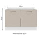 thumbnail image 2 of Mueble de Cocina Para Tarja Madesa Agata Con 2 Puertas Blanco/Crema, 2 of 5