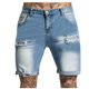 thumbnail image 1 of Mens Deporte Pantalones Cortos con Bolsillos, Moda Casual Cintura Sólida Jeans Rectos Mitad para Al Aire Libre Y Diario, 1 of 6