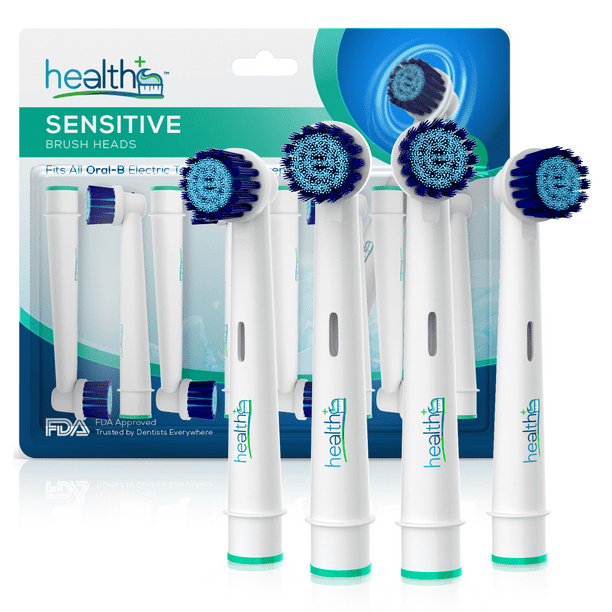 Compatible OralB Electric Toothbrush Sensitive Replacement Head Generic 8Pack Gentle