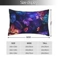 thumbnail image 2 of Honeii Magic Colorful Forest Leaves Print Pillow Cases,Plush Throw Pillow Covers,Decorative Pillowcase for Sofa, Couch, Living Room-16"x24", 2 of 6