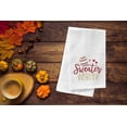 thumbnail image 2 of Fall "Sweater Weather" 100% Cotton Flour Sack Kitchen Dishtowel, 2 of 5