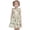 A-Light Green499, variant on Newborn Girls Dresses Flutter Sleeve Round Neck Gathered Waist Bunny Print Sundress Daily Outings Casual Walks Vacation Trips Casual Dress