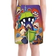 thumbnail image 3 of Rugrats Boys Swim Trunks Quick Dry Swimwear Surfing Bathing Suit Drawstring Elastic Waist With Mesh Lining, 3 of 7