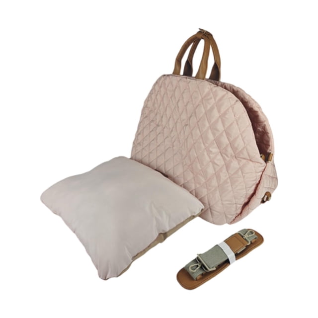 Bolsa de viaje de portador de mascotas Bolsa de viaje Kitten anti -Slip 3 en 1 Diseño Bolsa de salida de perros Pequeño transpirable para accesorios Rosa