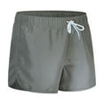 thumbnail image 5 of FUZHIQ Mens Shorts Casual 10 Inch Inseam Solid Color Drawstring Elastic Waist Work Shorts Breathable Walking Summer Shorts Sports with Pockets,XXXL, 5 of 6