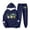 Navy, variant on SELONE Matching Sets Womens Jogging Set 2 Piece Floral Hooded Sweatshirts Cropped Pants with Pockets Casual Outfits