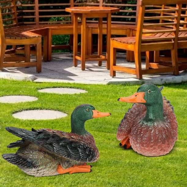 resin duck garden ornaments