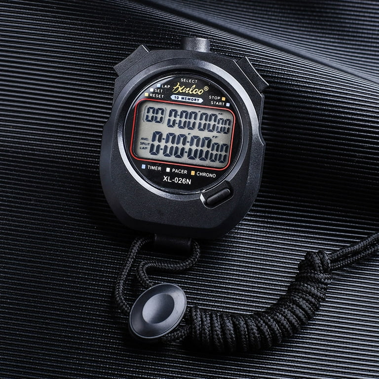 loopsun Two Rows Of Multi-channel Memory Training Sports Stopwatch