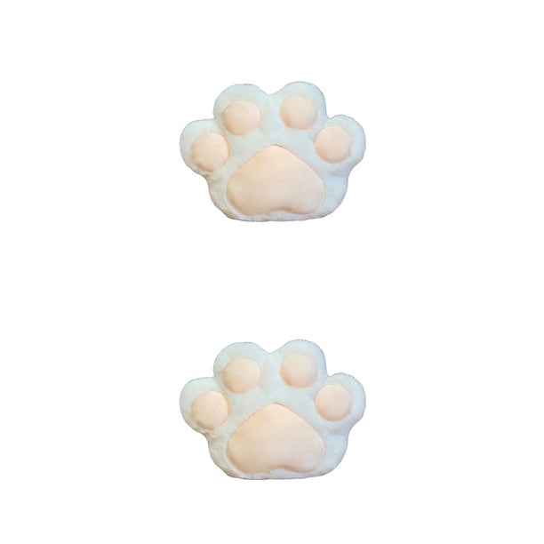 Almohada de Felpa Wosthever Pata de Animal Blanco 2piezas