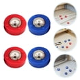 thumbnail image 1 of TEHAUX 30Pcs Replacement Curling Pucks Assorted Color Durable Steel and Plastic for Tabletop Shuffleboard Games, 1 of 8