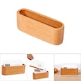thumbnail image 4 of Business Card Holder, Wooden Business Card Stand And A5 Flyer Display Stand, Leaflet Holder, Name Card Case, Storage Box Organizer For Office Desk Desktop, 4 of 6
