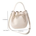 thumbnail image 3 of Bolso Bandolera Sencillo Cruzado Elegante para Mujer Bolsos Tipo Cubo PU Gran Capacidad, 3 of 9