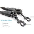 thumbnail image 3 of 1.5m Strong Dog Leash with Comfortable Padded Handle, Strong Reflective Stitching for Safety at Night, Fits All Sizes of Dogs, Black, 3 of 5