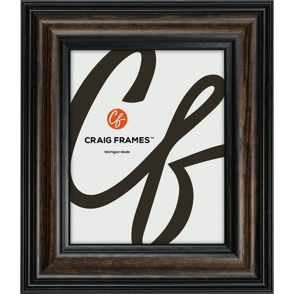 Craig Frames Potomac, 4x9 inch Picture Frame, Walnut Brown