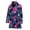 256, variant on Night Sunset Sky And Palm Trees Women Bathrobe One Size Univeral Fits, Tropical Floral Hawaiian Fashion Lightweight Plush Fleece Long Robe For Women
