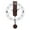 White, variant on CoudarTitie Silent Wall Clock, Modern Home Decorative Pendulum Clock for Living Room, Hotel, Black