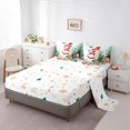 thumbnail image 5 of jejeloiu Kawaii Xmas Snowmen Twin Bedding Sets 7-Piece,Merry Christmas Gifts Bedding Comforter Set,Happy New Year Sheet Sets For Teens,Lightweight Room Decor Reversible, 5 of 8