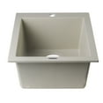 thumbnail image 6 of ALFI brand AB1720DI-B Biscuit 17" Drop-In Rectangular Granite Composite Kitchen Prep Sink, 6 of 12