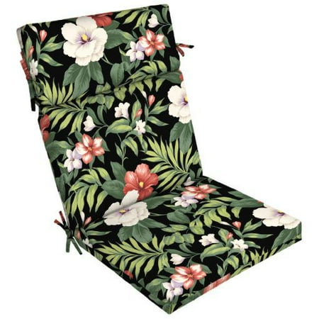 Better Homes and Gardens Outdoor Patio Dining Chair Cushion, Black