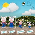 thumbnail image 3 of Sunny Days Entertainment Honey Bee Acres Cloverberrys Cow Family – 4 Miniature Flocked Dolls | Small Collectible Figures | Pretend Play Toys for Kids, 3 of 5